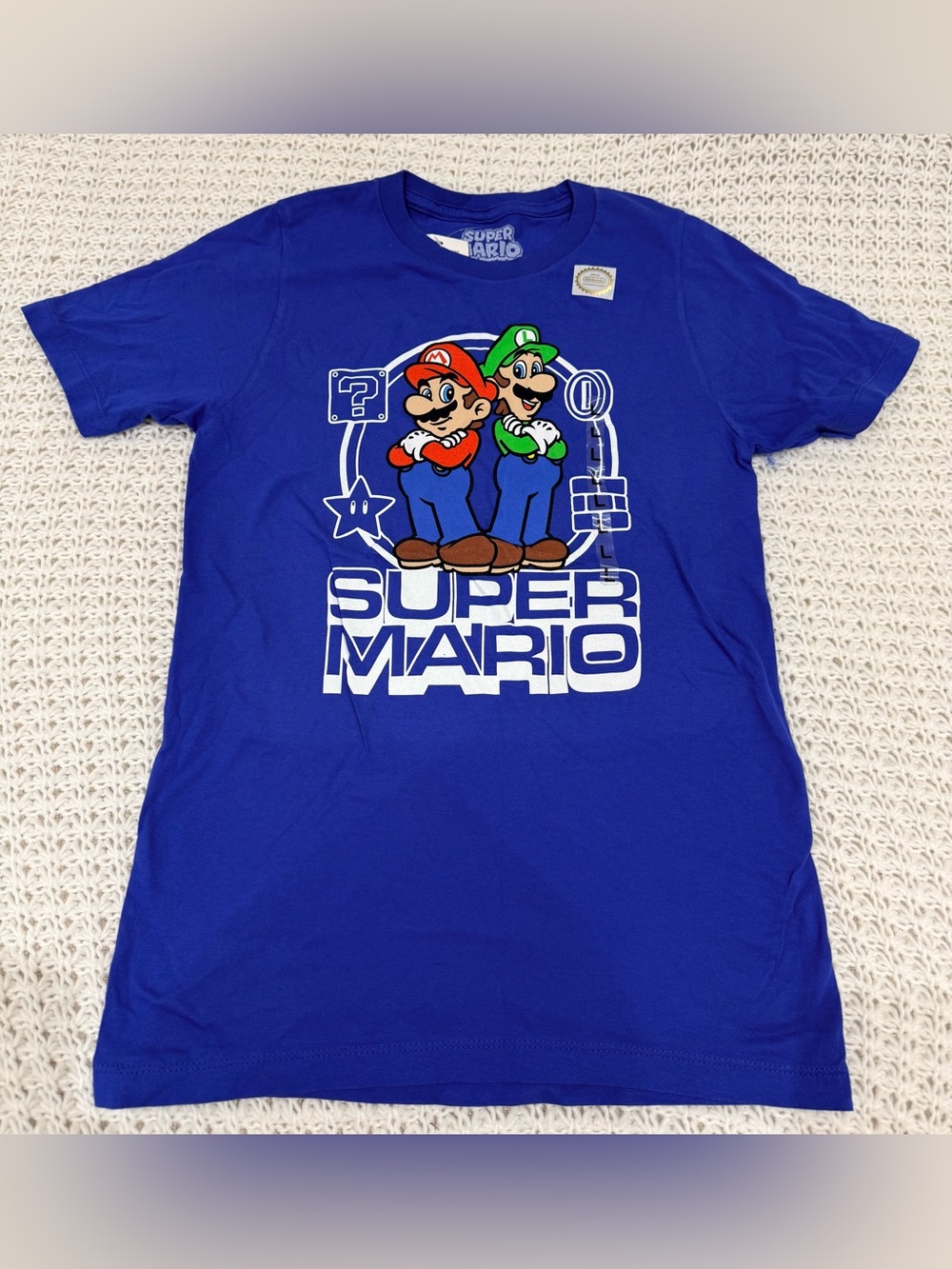 Nintendo Super Mario Bros Graphic Tee in blue size L (14/16)